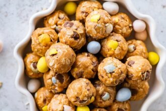 Mini Cadbury Egg Protein Balls (Viral Recipe)